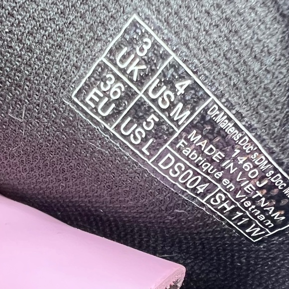 Dr. Martens 1460 Patent Leather Pink Lace Up Boots 36 5 - Picture 7 of 7